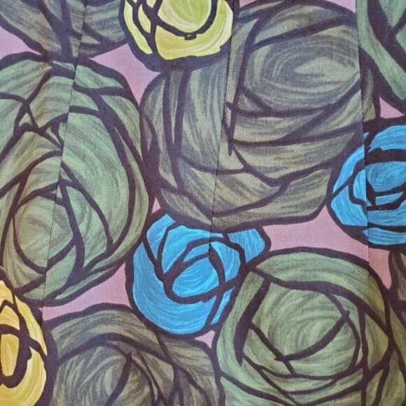 Theory Conie Stretch-Cotton Strapless Floral Dress - Picture 2 of 3